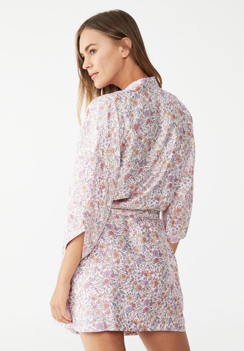 Cotton On - Satin robe - fairytale ditsy floral