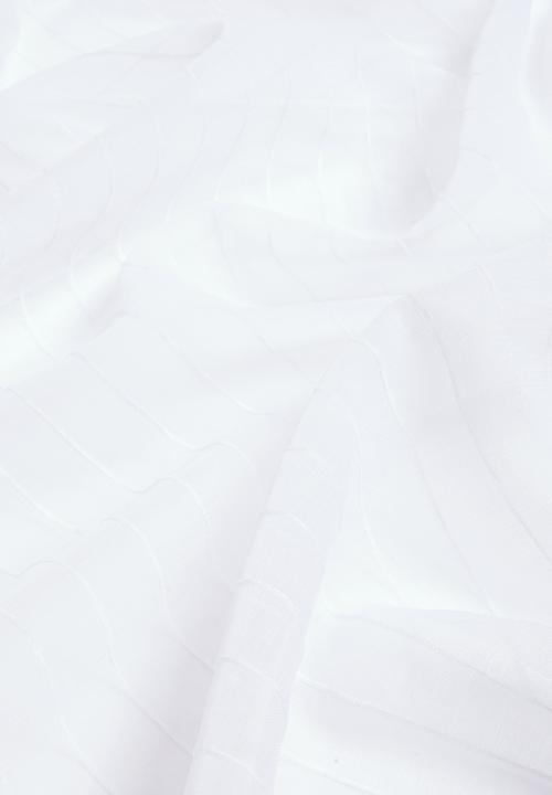 Sixth Floor - Taped striped frosted voile - white