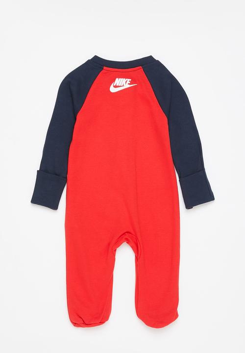 Nike - Nkb futura footed coverall - university red