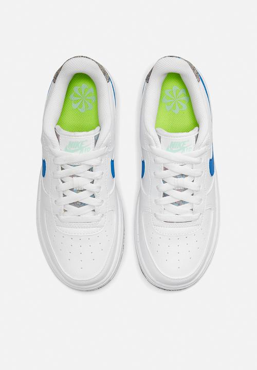 Nike - Nike air force 1 lv8 nn gs e - white/lt photo blue-mint foam