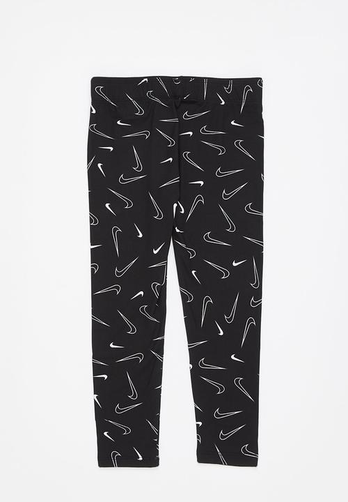 Nike - Nike girls swooshgetti legging - black