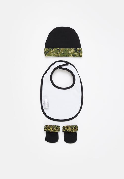 Nike - Nhb digi camo boys hat/bib/bt - black & khaki 
