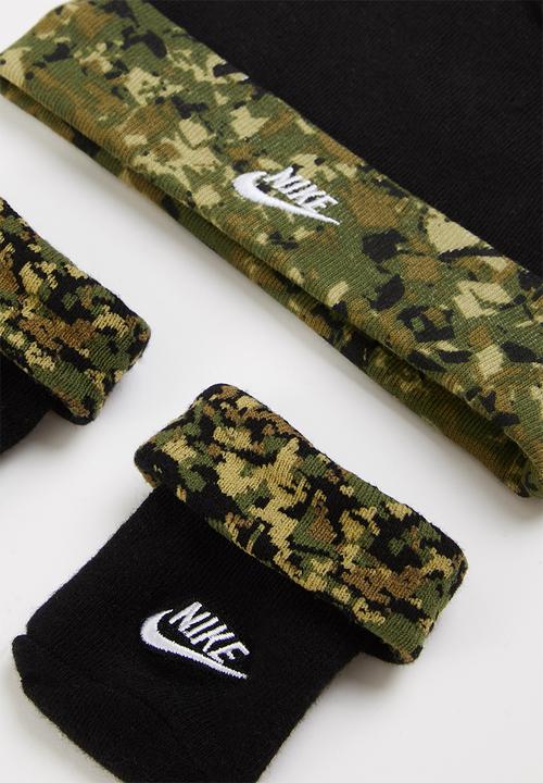 Nike - Nhb digi camo boys hat/bib/bt - black & khaki 