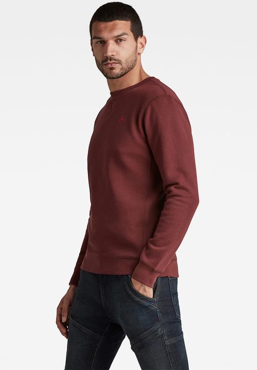 G-STAR - Premium core r sw long sleeve - red