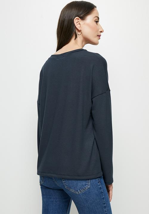 edit - Dolman texture tee - ink