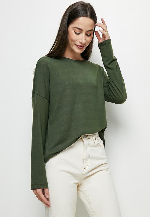 edit - Dolman texture tee - fatigue