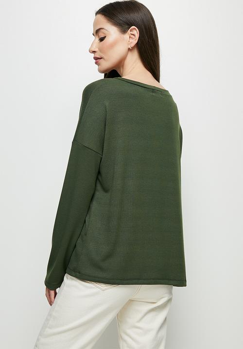 edit - Dolman texture tee - fatigue