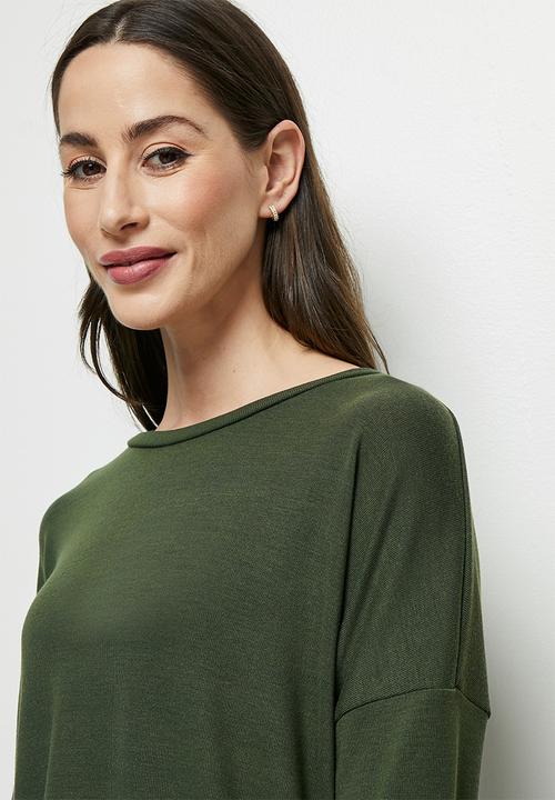 edit - Dolman texture tee - fatigue