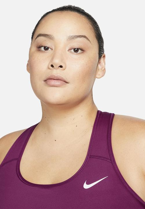 Nike - Plus nk df swsh plus bra non pad - sangria & white