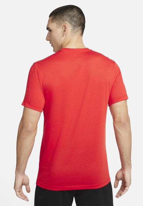 Nike - Nike Pro Dri Fit Short Sleeve T-shirt - Red