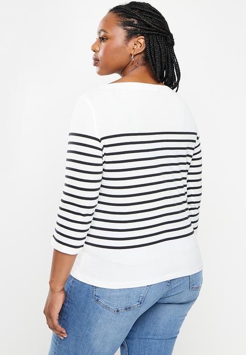 MANGO - Plus T-shirt parisian - white