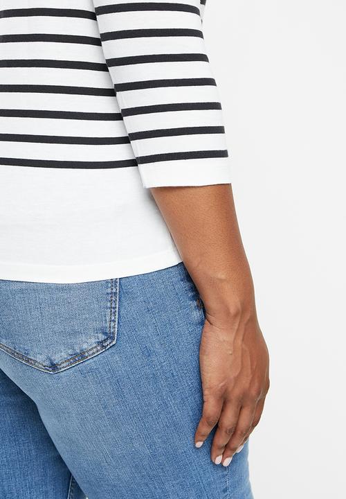 MANGO - Plus T-shirt parisian - white