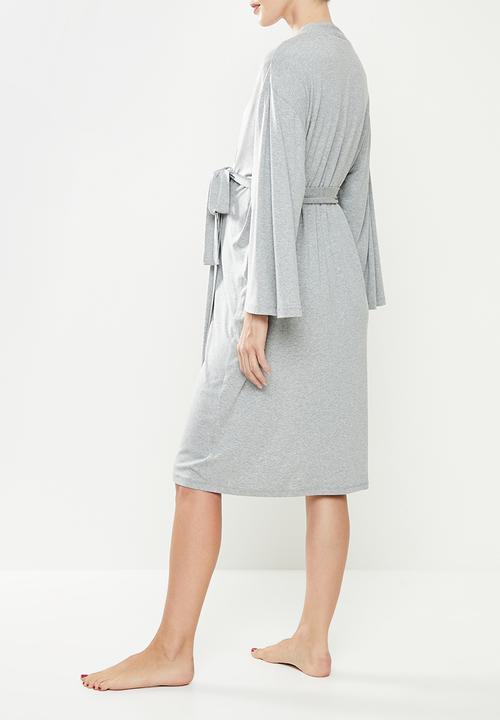 Superbalist - Maternity recovery night gown - grey melange