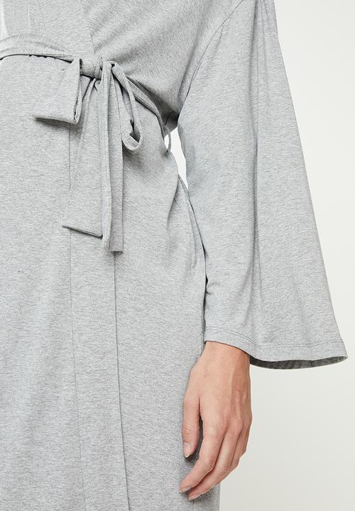 Superbalist - Maternity recovery night gown - grey melange