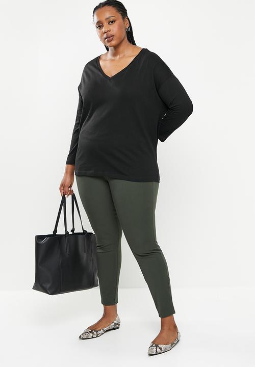 MANGO - Plus T-hirt sacov - black