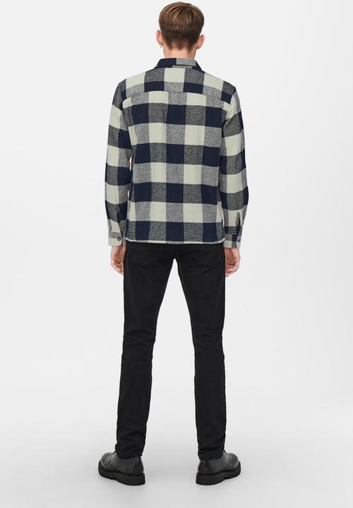 Only & Sons - Onsjosh life over shirt - dark navy