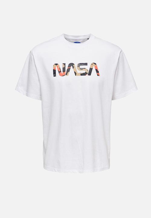 Only & Sons - Nasa rlx short sleeve tee - white