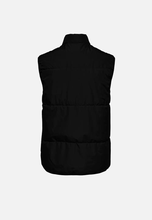 Only & Sons - Jeremy quilted vest - black