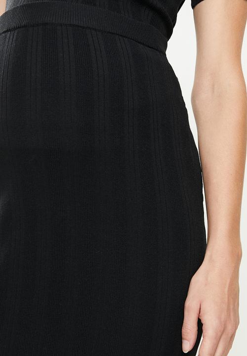 Cotton On - Maternity friendly foxy midi skirt - black