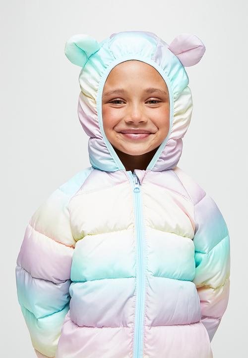 Pop Candy - Rainbow puffer jacket - multi