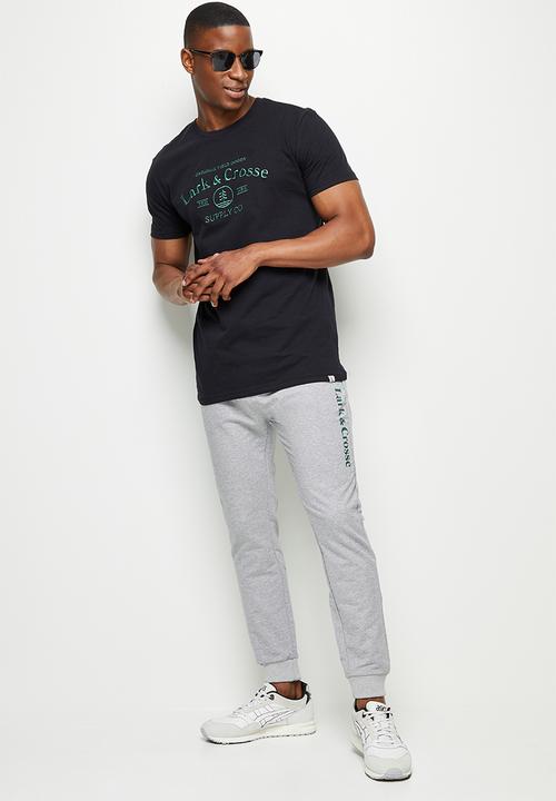 Lark & Crosse - Eldy slim fit sweatpants - grey melange