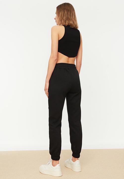 Trendyol - Basic jogger sweatpants - black