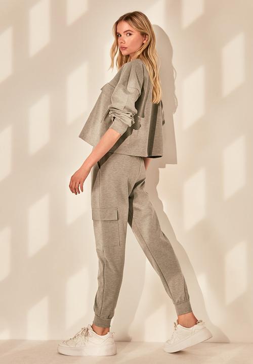 Trendyol - Cargo pocket sweatpants - grey