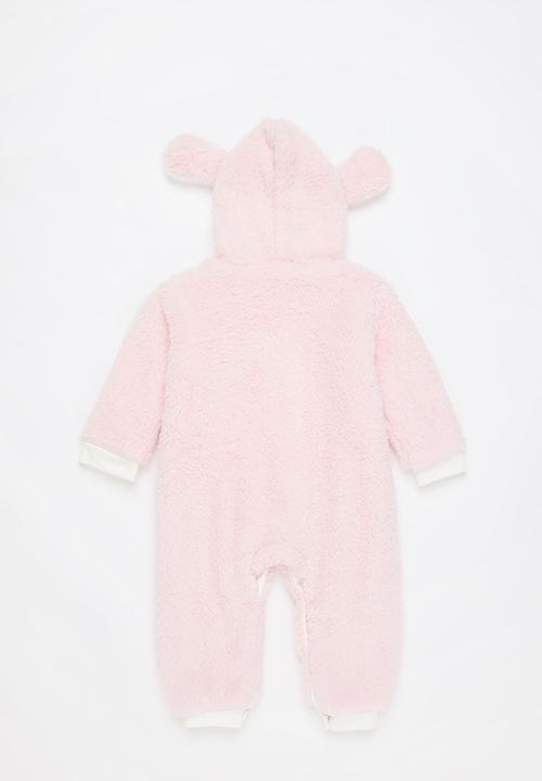 Pop Candy - Baby zip through romper - pink