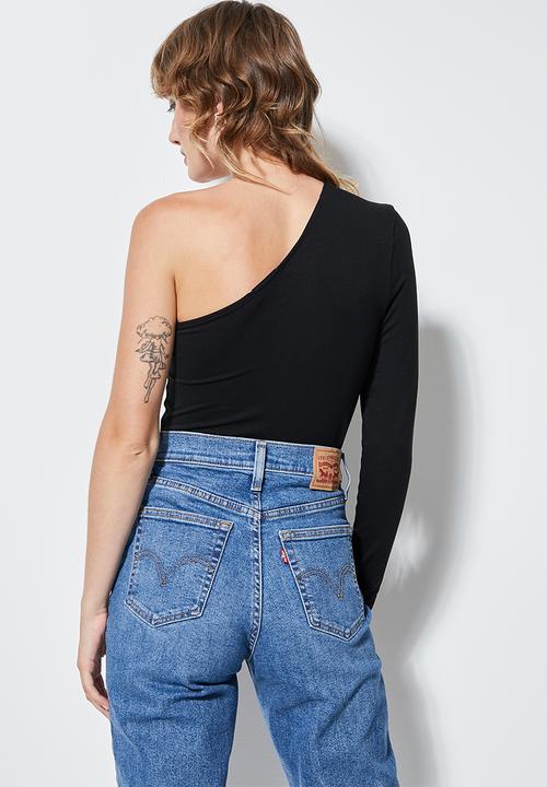 Superbalist - One shoulder top - black