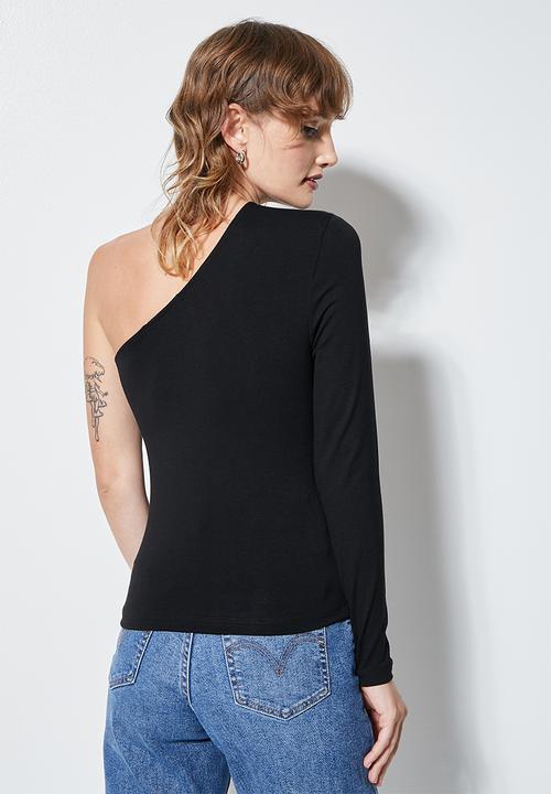 Superbalist - One shoulder top - black