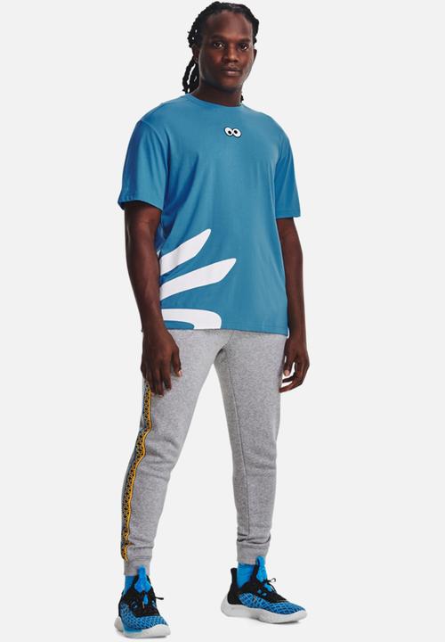 Under Armour - Curry X Sesame Street Hint of Cookie Tee- Mid-Blue