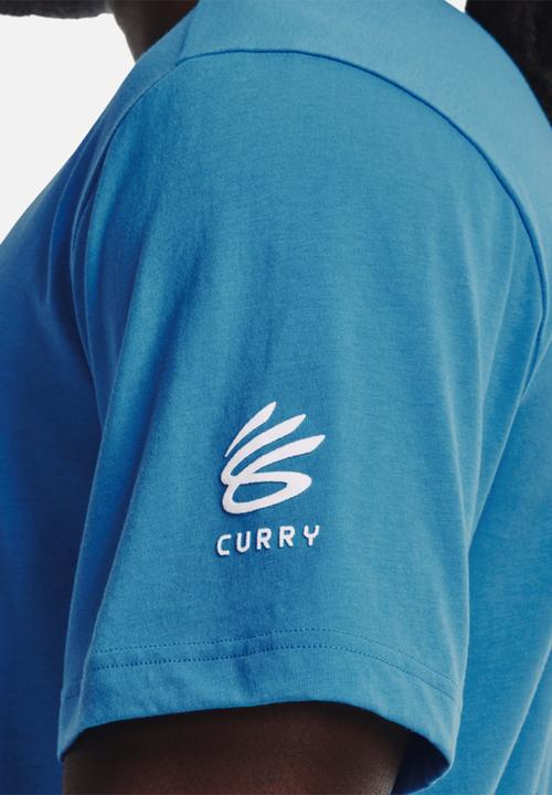 Under Armour - Curry X Sesame Street Hint of Cookie Tee- Mid-Blue