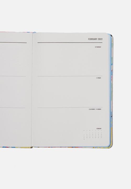 Typo - 2022 a5 weekly buffalo diary - handcrafted floral