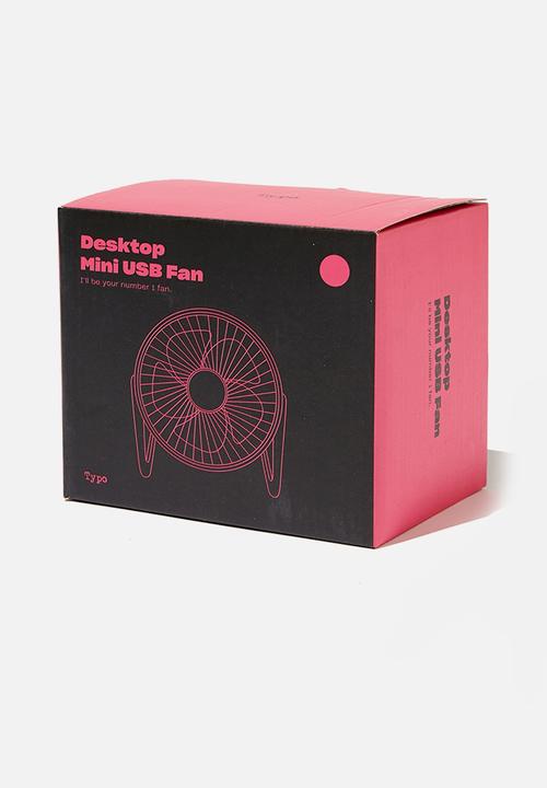 Typo - Mini fan - fuchsia