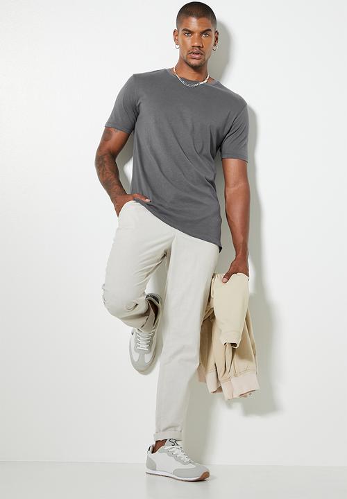 Superbalist - Nate crew neck tee - dark grey