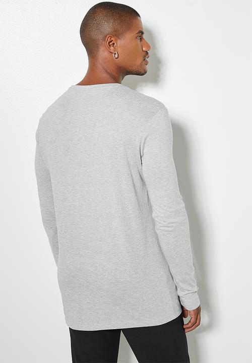 Superbalist - Nate long sleeve crew neck tee - grey 