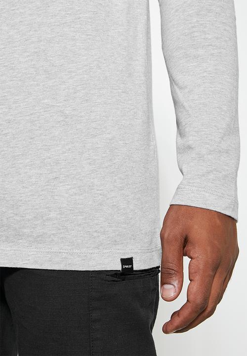 Superbalist - Nate long sleeve crew neck tee - grey 
