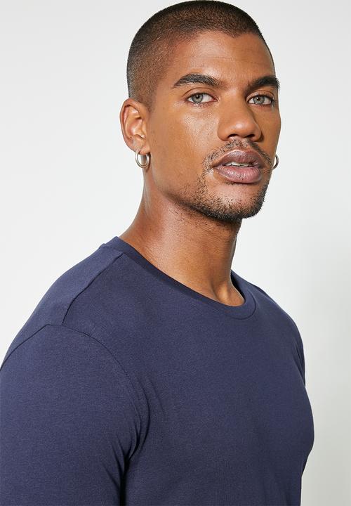 Superbalist - Nate long sleeve crew neck tee - navy
