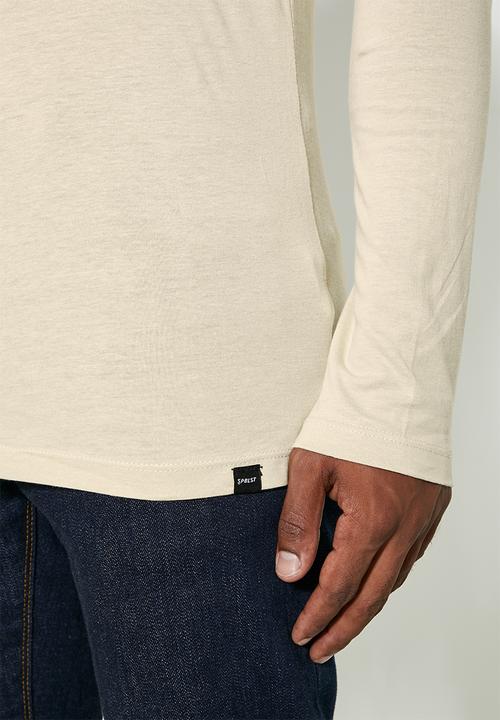 Superbalist - Nate long sleeve crew neck tee - stone