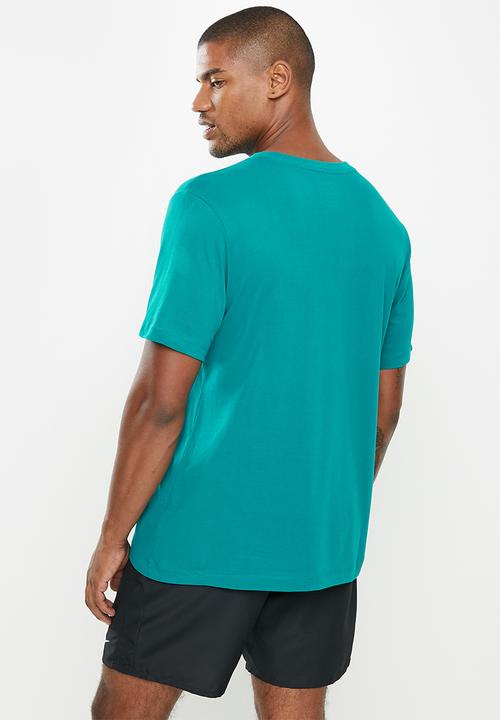 Nike - Dri Fit Crew Training T-Shirt  - bright spruce/black