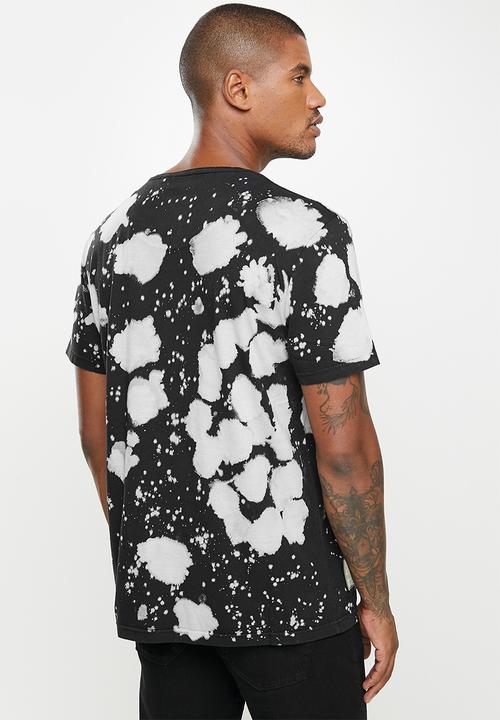 S.P.C.C - Farrell regular fit straight hem tee - black & grey 