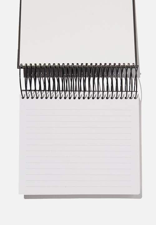 Typo - Big spiral notepad - black big ideas
