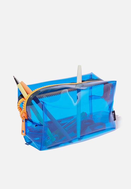 Typo - Kaylah clear pencil case - blue