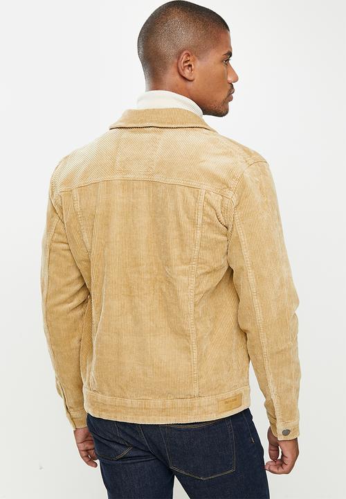 Only & Sons - Coin corduroy trucker jacket - incense