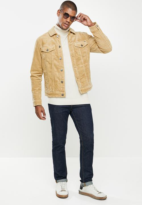 Only & Sons - Coin corduroy trucker jacket - incense