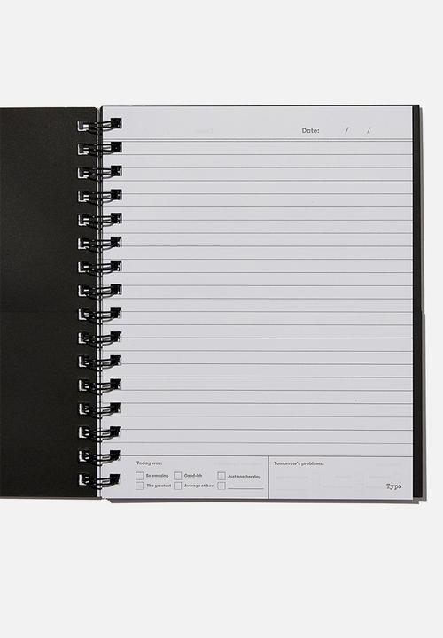 Typo - A5 campus notebook recycled-rg reminder stop the self doubt girl illo!!