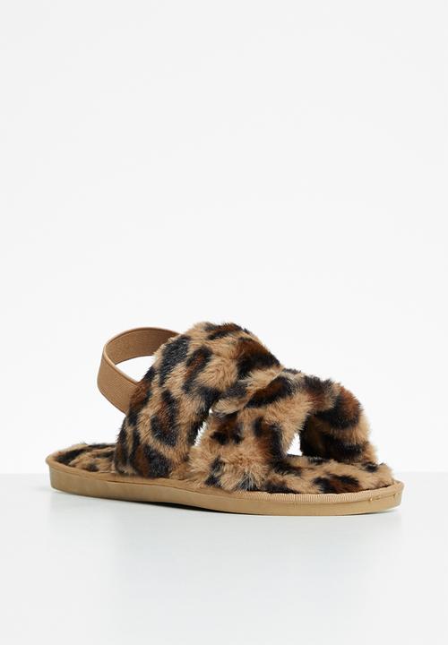 dailyfriday - Lullaby double strap slipper - brown leopard