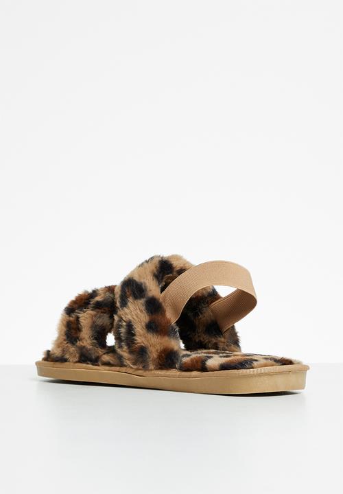 dailyfriday - Lullaby double strap slipper - brown leopard
