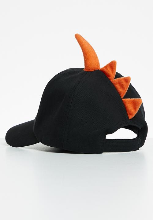 Pop Candy - Dino cap - black  & orange