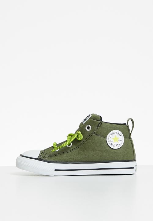 Converse - Chuck taylor all star street mid - field surplus/lime twist/black